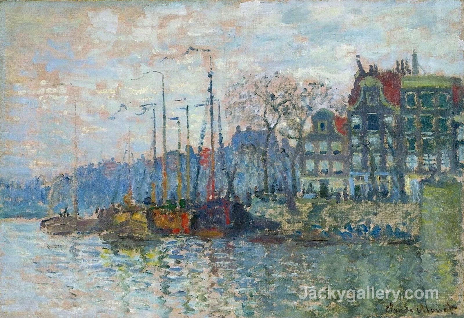 Zaandam, The Dike by Claude Monet paintings reproduction